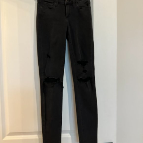Paige Verdugo Ankle Skinny Jean size 24 Black - Picture 5 of 7